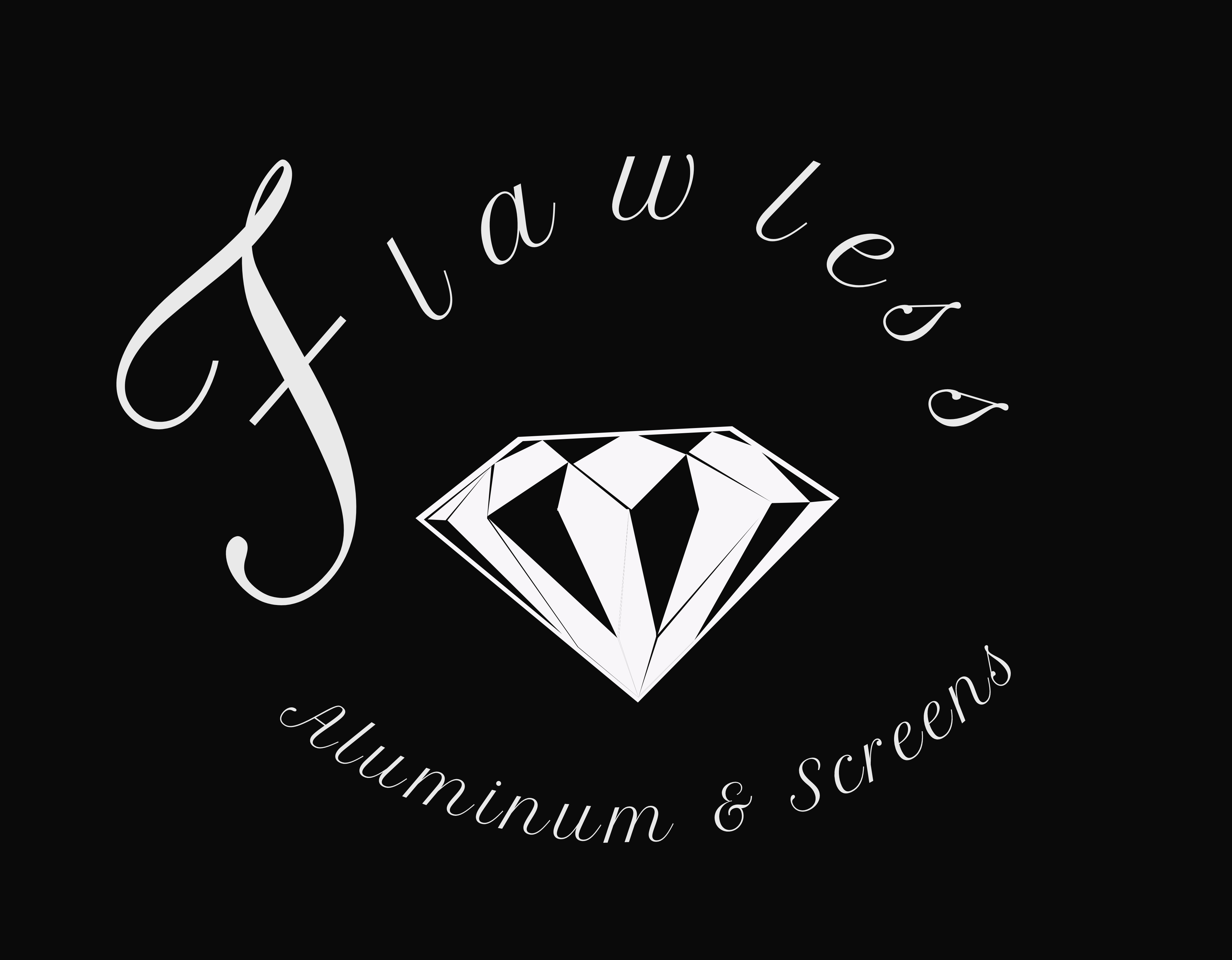 Flawless aluminum screens logo